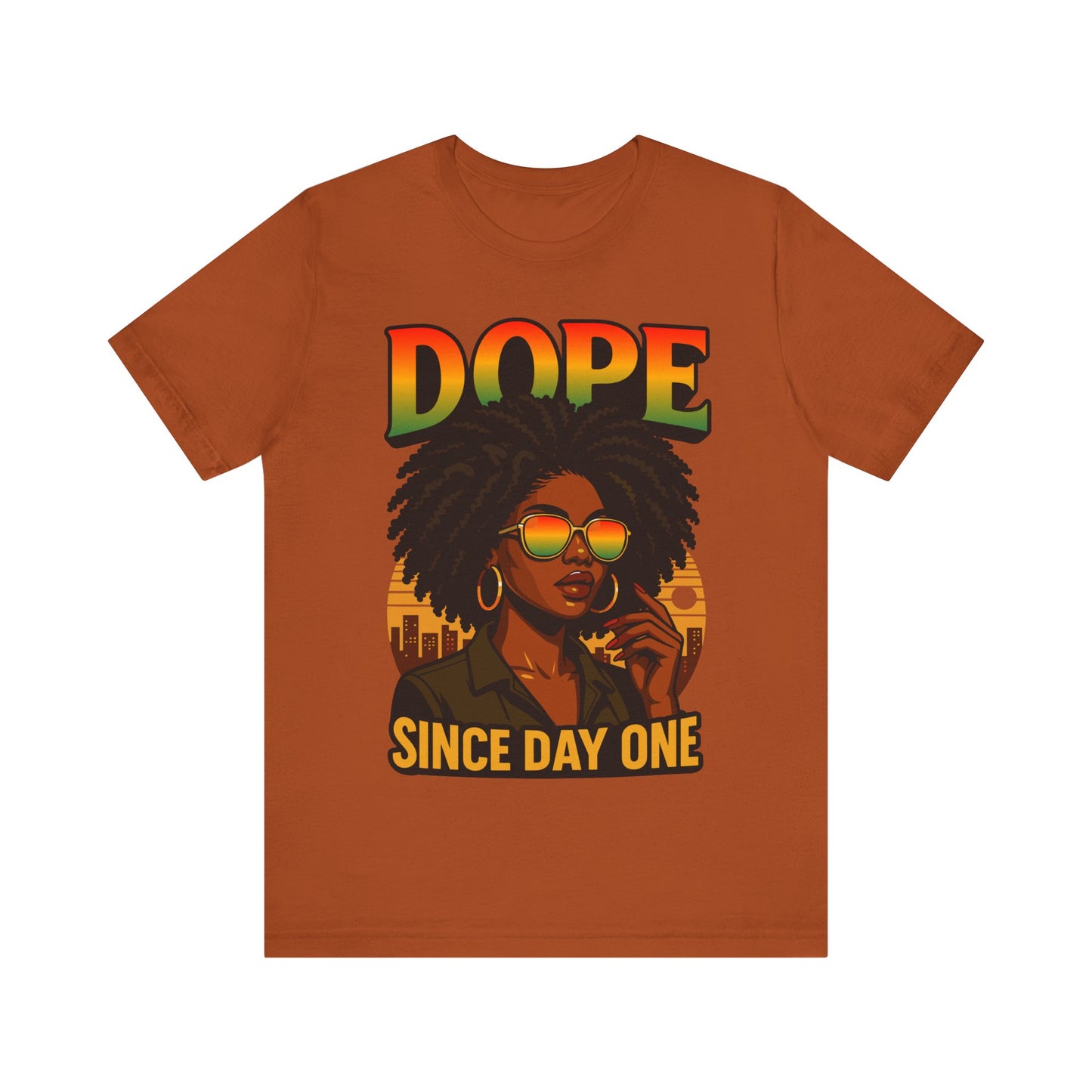 Black Women Dope Since Day One Juneteenth Black History Afro T-Shirt