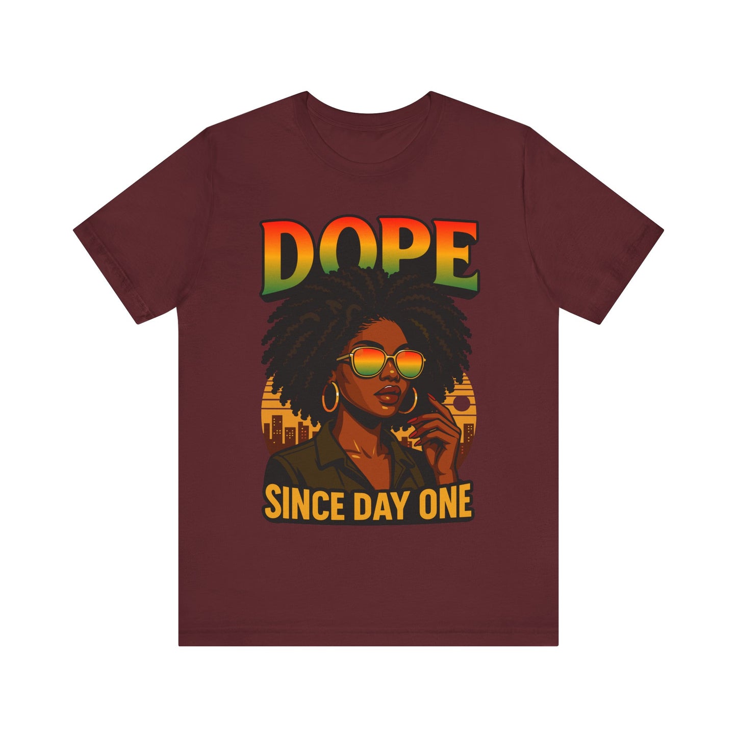 Black Women Dope Since Day One Juneteenth Black History Afro T-Shirt