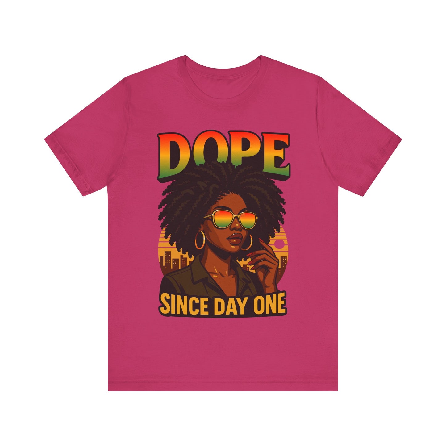 Black Women Dope Since Day One Juneteenth Black History Afro T-Shirt