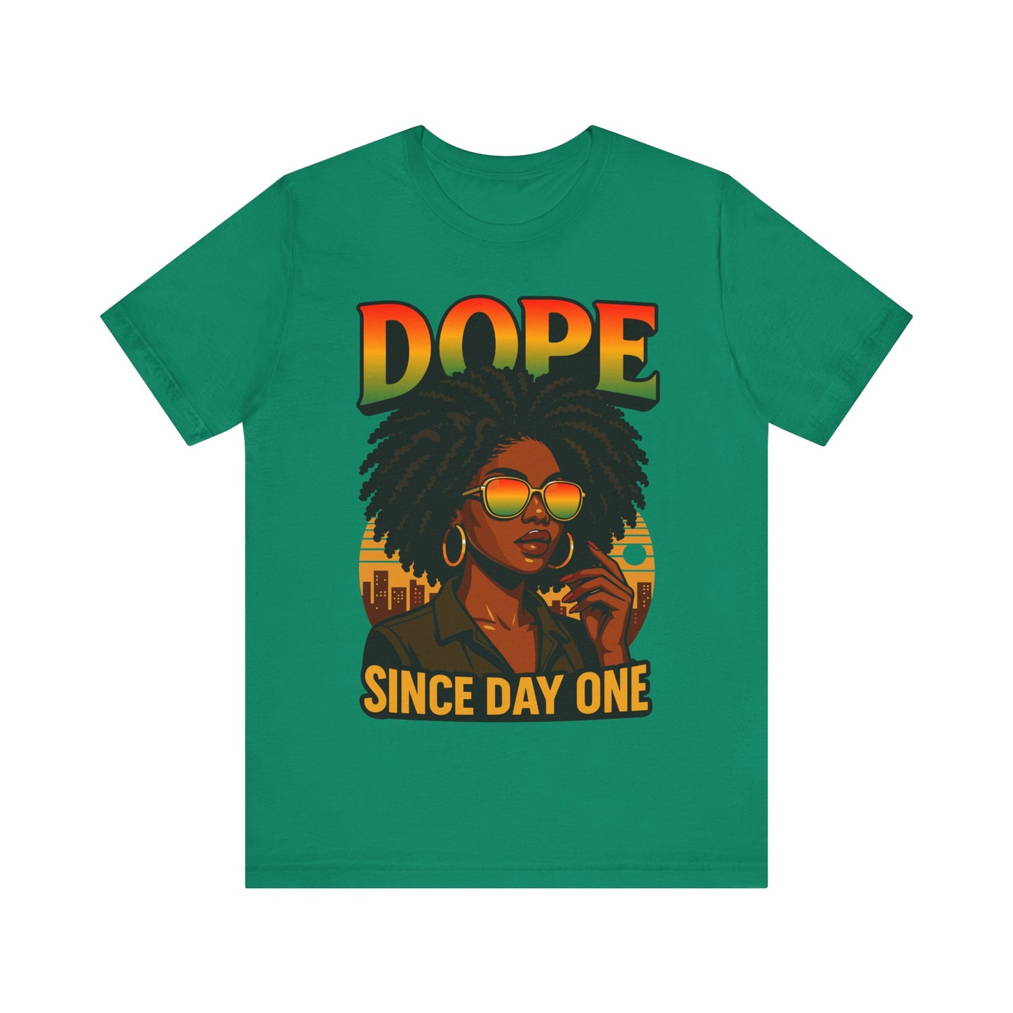 Black Women Dope Since Day One Juneteenth Black History Afro T-Shirt