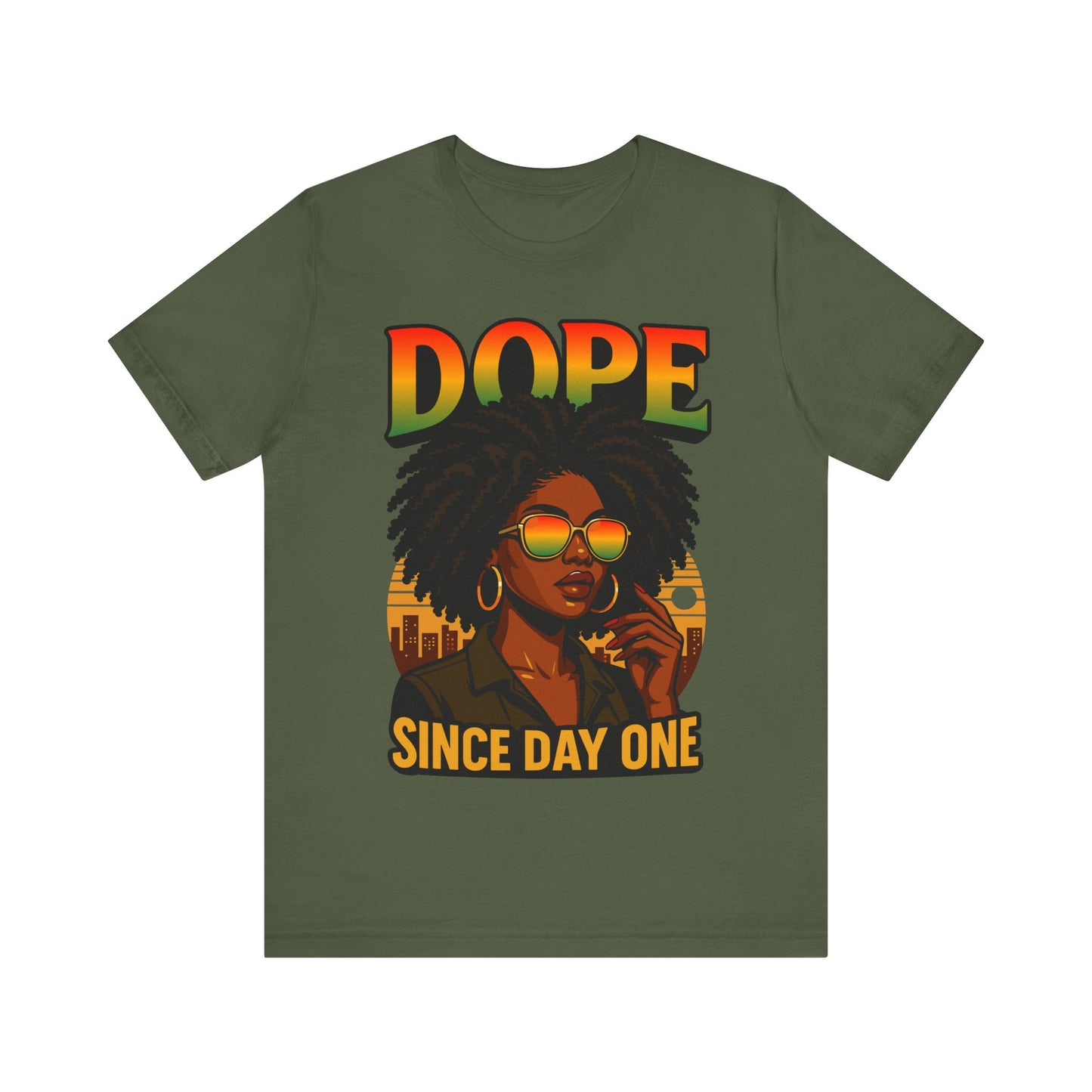 Black Women Dope Since Day One Juneteenth Black History Afro T-Shirt