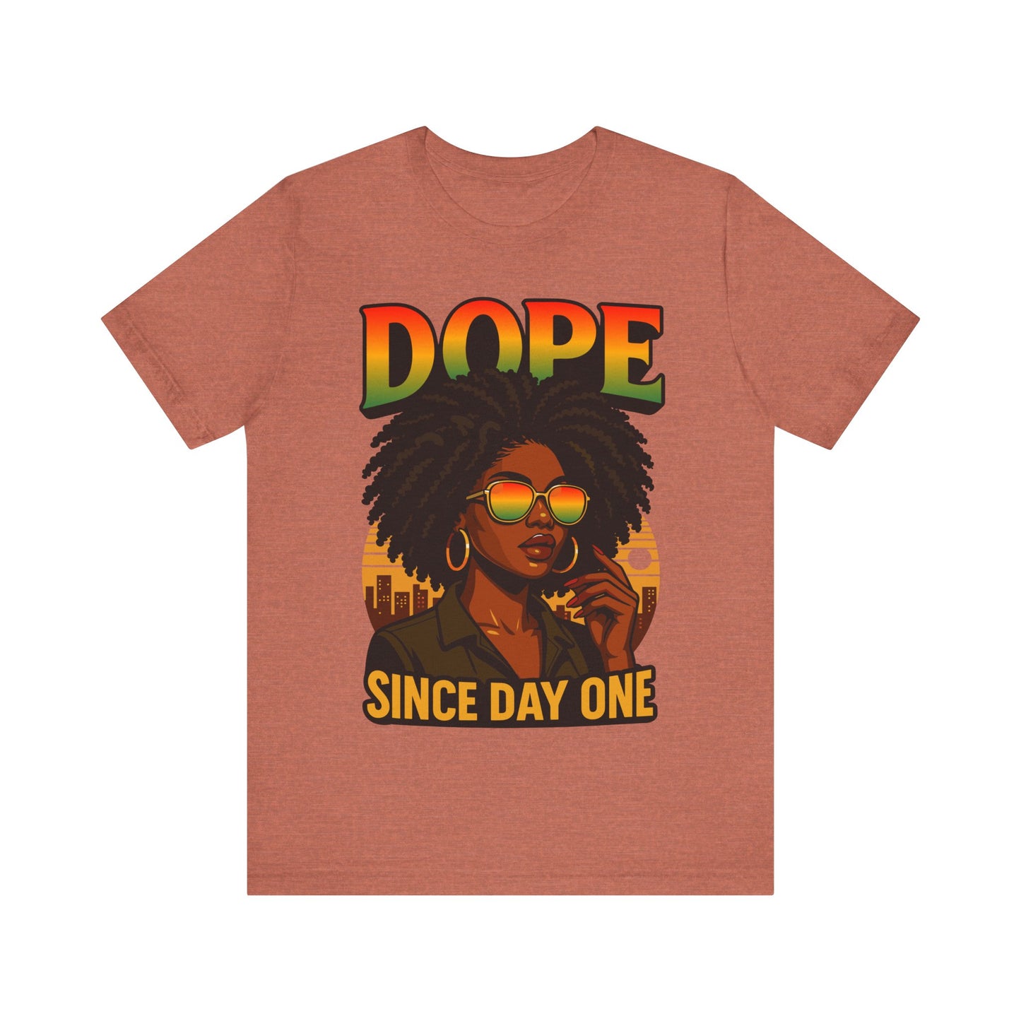 Black Women Dope Since Day One Juneteenth Black History Afro T-Shirt