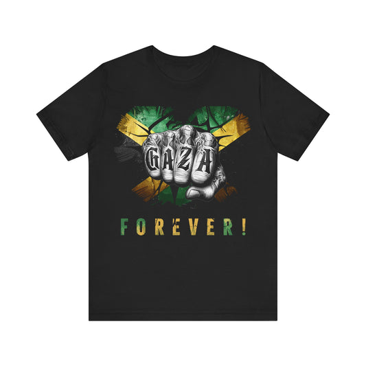 Gaza Forever Jamaican Flag Dancehall Vybz Fans Men, Women's T-Shirt